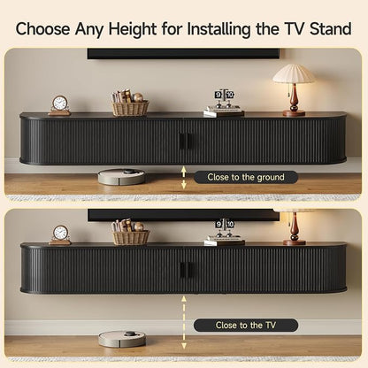 80" Floating TV Stand with Power Outlet - Image 7
