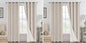H.VERSAILTEX Blackout Curtains, Linen Curtains 108 inches Long 100% Black Out by HVERSAILTEX