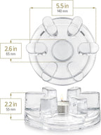 Teabloom Petals Tea Warmer – Elegant Glass Teapot Warmer with Tealight Candle | Universal Fit for Most Teapots | Durable Soda-Lime Glass Design