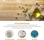 Olive Wood Honey Dipper/Honey Spoon/Honey Server/Honey Stick – 7.1 Inch Handmade Thin Wooden Drizzler