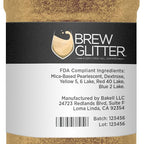 Gold BREW GLITTER Edible Glitter For Drinks, Cocktails, Beer, Garnish Glitter & Beverages | KOSHER & HALAL Certified | 100% Edible & Food Grade | Vegan, Gluten, Nut Free (45g Shaker, Gold)