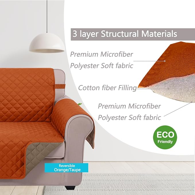 U-NICE HOME Reversible Sofa Cover Couch Cover - Image 5