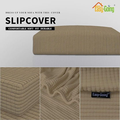 Easy-Going Stretch 1 Piece Loveseat Couch Cushion Cover - Image 4