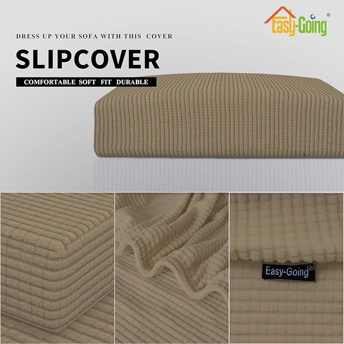 Easy-Going Stretch 1 Piece Oversized Couch Cushion Cover - Image 4