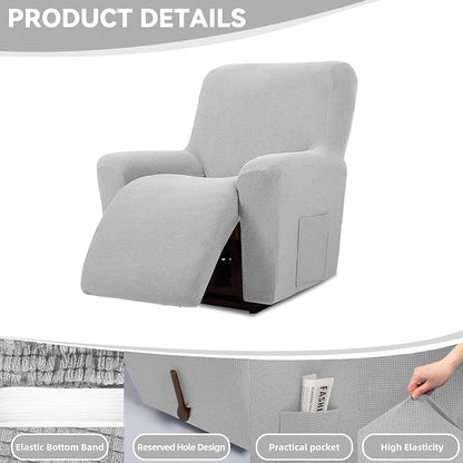 Cupuamon Recliner Chair Covers, Lazy Boy Recliner Covers Stretch Reclining - Image 4