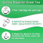 FullChea - Spearmint Tea Bags, 40 Teabags, 1.5g/bag - Premium Spearmint Leaves - Non-GMO - Caffeine-free - High in Antioxidant & Support Digestion