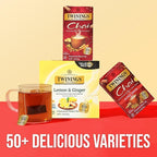 Twinings Chai Black Tea Individually Wrapped Bags, 25 Count (Pack of 6), Sweet, Savoury Spices, Caffeinated, Enjoy Hot or Iced, 150 Teabags