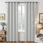 Joydeco White Curtains 95 Inches Long 2 Panels Set, Thermal Insulated Long by JOYDECO