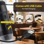 3 In 1 Portable Coffee Maker for Travel, 20 Bar Portable Espresso Machine with USB,Travel Coffee Maker Self-Heating, Compatible with Ground Coffee & Capsule for Hiking,Office,RV（Upgrade）