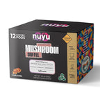 Nuyu Mushroom Coffee Pods, Caramel, K-Cups, 100% Medium Roast Arabica Coffee with Lion's Mane, Reishi, Chaga, Cordyceps, 2000mg per Pod (12, Caramel)