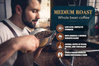 TARMO - ACTIVE BLEND | Low Acid ARABICA & ROBUSTA BLEND Whole Bean Coffee | Specialty Vietnamese Coffee | Single Origin Medium Roast | Premium Espresso Beans, 12 Oz Bag