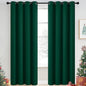 Yakamok Room Darkening Curtains 52x84 inch Length Dark Green-Living Room | 2 by Yakamok
