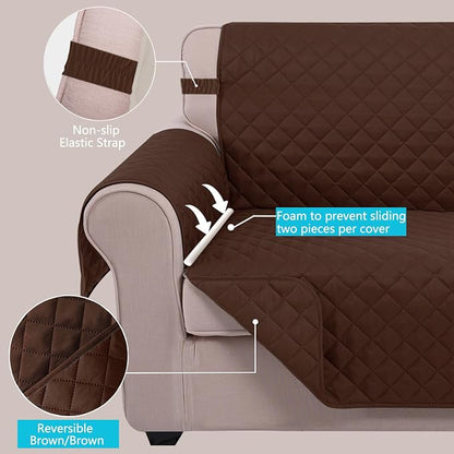 U-NICE HOME Large Sofa Cover Reversible Couch Cover - Image 3
