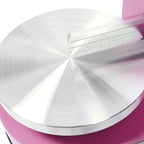 Cake Decorating Machine, Automatic Cake Cream Spreading Machine 200W for 4-12" Cakes, Cake Frosting Machine, 60-320rpm Rotating Speed, Turntable with Adjustable Scraper, LCD Display (Pink)