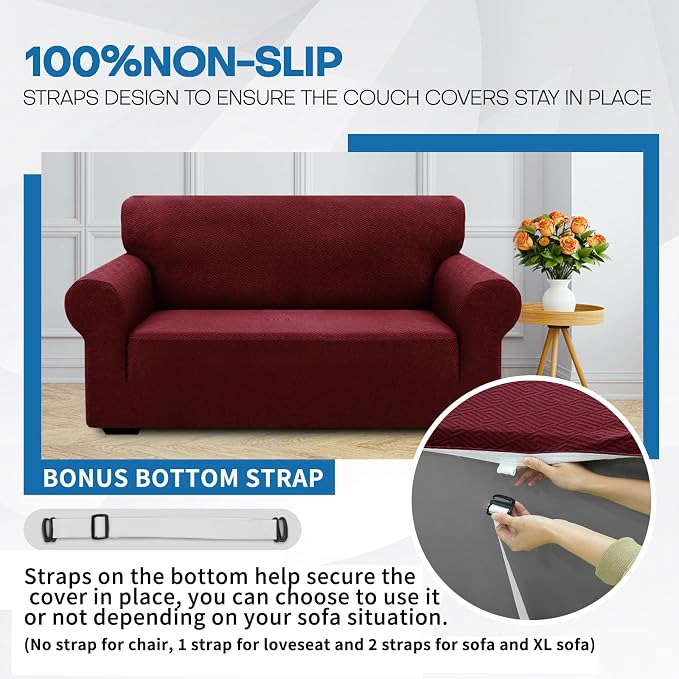 XINEAGE 2026 New Stretch Armchair Covers 1 Piece Chair Slipcovers Chair - Image 7