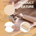 MECCANIXITY 8Pcs Pottery Teaching Rolling Mud Stick Guides, 13" x 0.8" Wood Clay Roller 3 6 9 12mm Thick Ceramic Tools Strips Rolling Guides for Clay Thickness DIY Craft