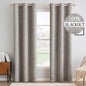MIULEE 100% Blackout Linen Curtains by MIULEE