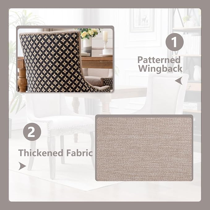 Modern Dining Chairs Set of 2, High Back Dining Chairs Side Chairs - Image 5
