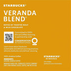 Starbucks Ground Coffee—Dark Roast Coffee (Veranda, 10 Count (Pack of 8))