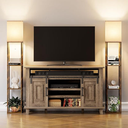 Floor Lamp with Shelves for Living Room Brown, Shelf Floor Lamp with 3 CCT LED - Image 9