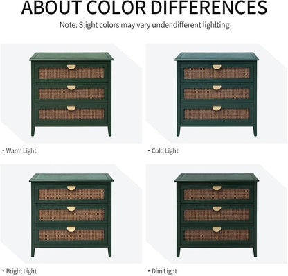 31.5" Retro Green Buffet Sideboard, Modern Coffee Bar Cabinet - Image 7