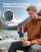 Portable Espresso Maker 20 Bar Self‑Heating & Auto-off | 13500 mAh Battery Brews 8 Shots | 12 V Mini Coffee Machine Compatible with Nespresso Original Pods | Car/Travel/Camping