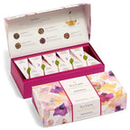 Tea Forte Mariposa Premium Tea Petite Presentation Box Tea Gift Sampler, 10 Count, 1 of Each Variety Individually Wrapped Handcrafted Pyramid Infuser Bags