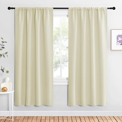 NICETOWN Beige Blackout Curtains by NICETOWN