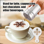25Pcs Coffee Decorating Stencils, Reusable Cookie Cake Latte Art Stencils Templates Mold Tools, Magnoloran Foam Barista Templates for Decorating Oatmeal Cupcake Cake Cappuccino Mousse Hot Chocolate