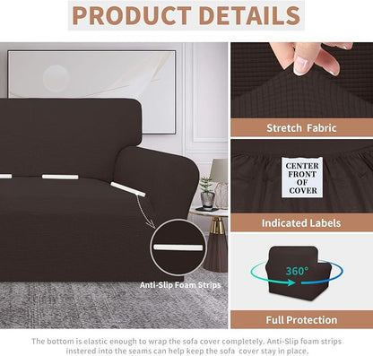 Easy-Going 100% Waterproof Chair Couch Cover, Stretch Jacquard Sofa Cover | - Image 4