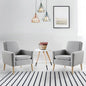 Accent Chair Set of 2 Living Room, Fabric Upholstered Comfy Reading Chair by Lohoms