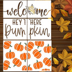 Fall Stencils for Door Mats 27”x14” Fall Doormat Stencils Pumpkin Stencil Templates for Doormat Wood Signs DIY Crafts Decor