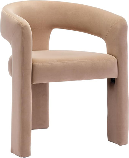 BESTANO Modern Velvet Fabric Upholstered Dining Chairs by BESTANO
