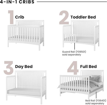 Child Craft Scout 4-in-1 Convertible Baby Crib Nursery Furniture Set - Image 3
