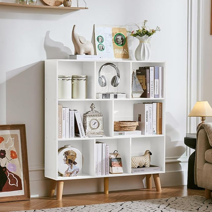 LEYAOYAO 8 Cube Bookshelf, 3 Tier Bookcase - Image 9