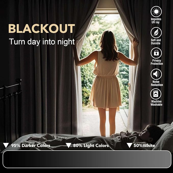 H.VERSAILTEX Blackout Curtains for Bedroom Thermal Insulated Living Room - Image 3