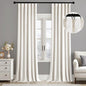 MIULEE Velvet Curtains 50W x 84L 2 Panels Ivory Blackout Curtains | Luxury by MIULEE