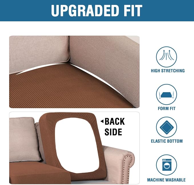 H.VERSAILTEX Super Stretch Individual Seat Cushion Covers - Image 5