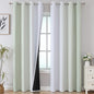 Sage Green and Greyish White Ombre Blackout Curtains by ESTELARTEXTILER