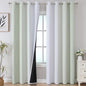 Sage Green and Greyish White Ombre Blackout Curtains by ESTELARTEXTILER