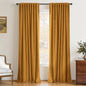 INOVADAY 100% Blackout Linen Curtains by INOVADAY