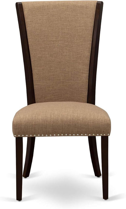 East West Furniture VEP3T47 Verona Modern Parson Chairs - Image 3