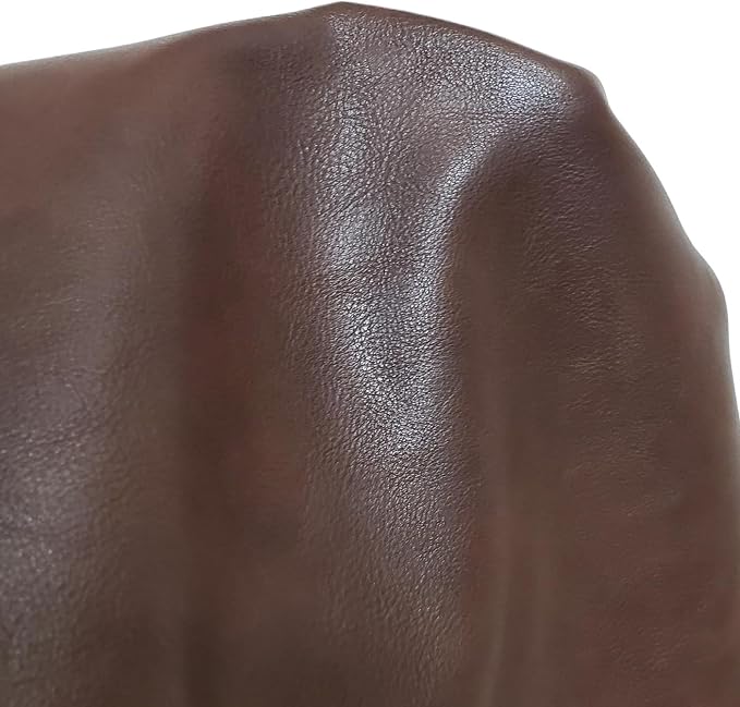 NAT Leathers | Brown Fenice Soft Faux Vegan Leather PU | 1 Yard Cut by Yard | - Image 8