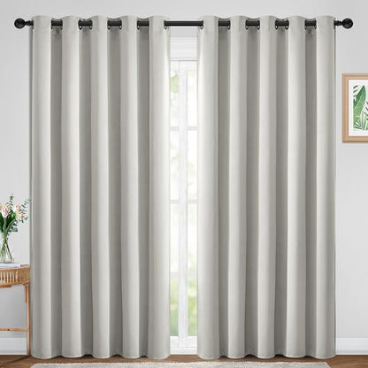 Yakamok Room Darkening Curtains 70x84 inch Length Light Beige-Living Room | 2 by Yakamok