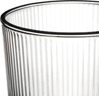 HOME & HONEY Double-Walled Insulated Glass Espresso Cups, Set of 2, 5.4oz Capacity, Fluted Borosilicate Glass
