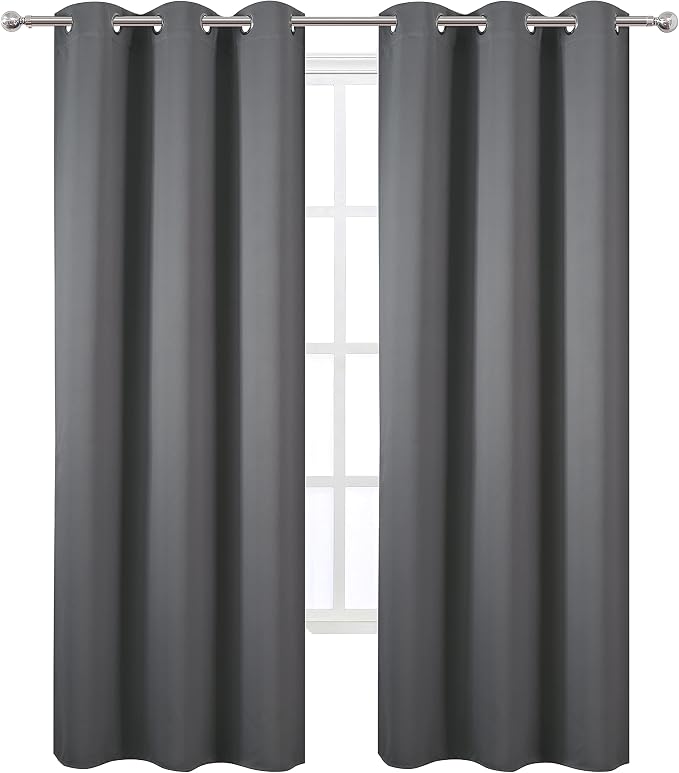 Frost Grey Blackout Curtains 34 x 84 Inch Length/Set of 2 Curtain - Image 2