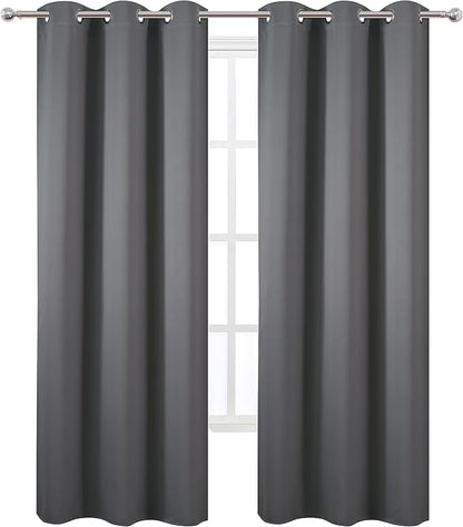 Frost Grey Blackout Curtains 34 x 84 Inch Length/Set of 2 Curtain - Image 2