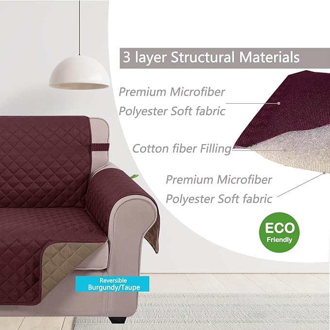 U-NICE HOME Loveseat Sofa Cover - Image 4