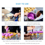 Food Coloring Gel Cake Decorating Set - Jelife 10 Colors Gel Based Edible Food Color Easter Egg Dye Kit Concentrated Neon Icing Colors for Kids Baking Macaron Frosting Fondant Cookie (6ml/Bottles)