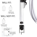 Auto Siphon Mini with 6 Ft of Food Safe Tubing & Clamp - Easy Home Brewing, Winemaking Kit, Complete System for Beer, Wine, Liquid Transfer & Fermentation Tools - Perfect for Small Batches